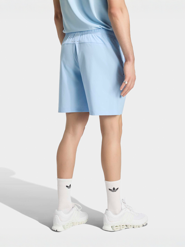 adidas Originals, Tech Trefoil Essentials Polyester Shorts, blue, Image 2 of 5