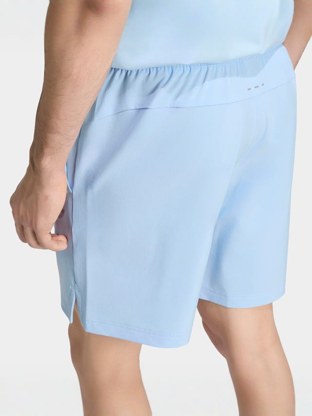 adidas Originals, Tech Trefoil Essentials Polyester Shorts, blue, Image 4 of 5