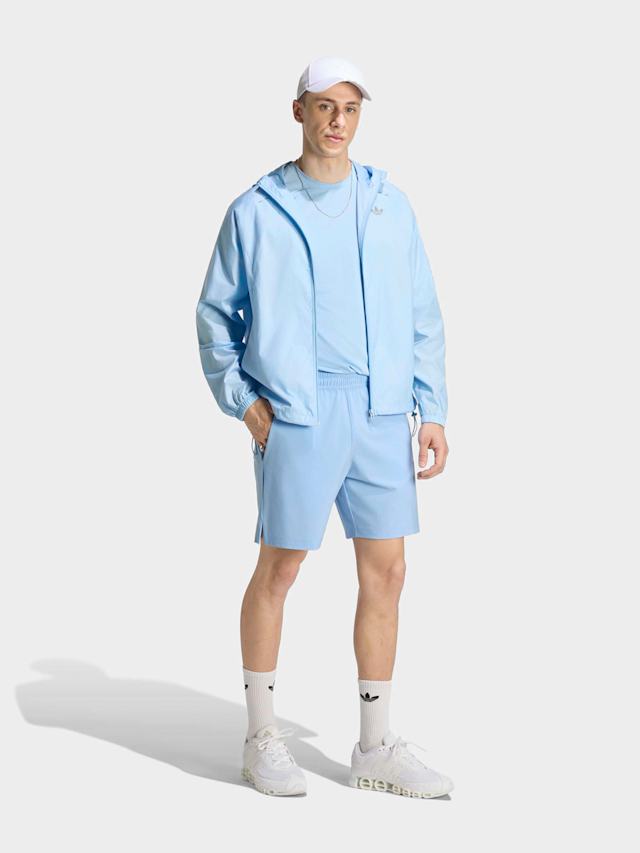 adidas Originals, Tech Trefoil Essentials Polyester Shorts, blue, Image 5 of 5