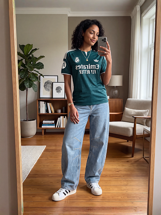 adidas Originals, Real Madrid 26/27 Away Jersey, green, Image 4 of 4