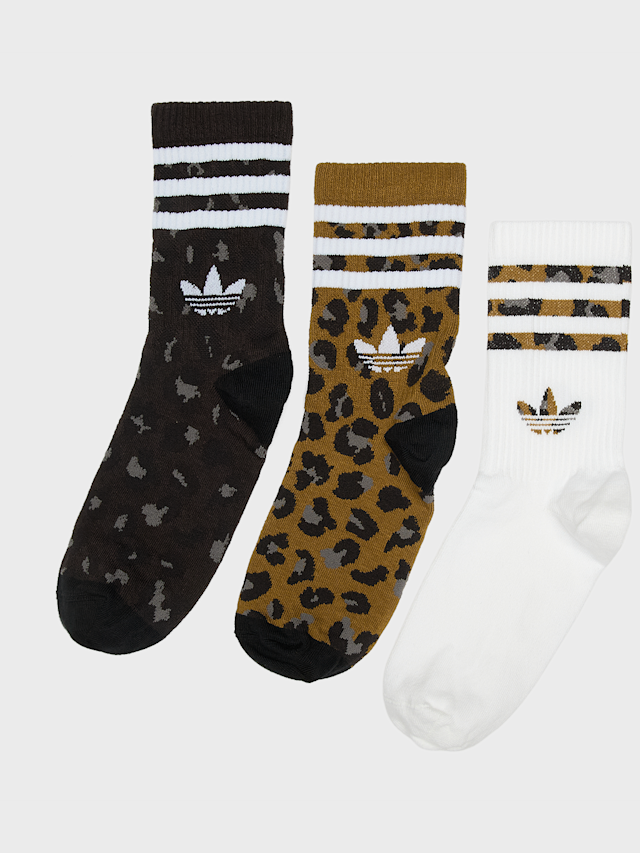 adidas Originals, 3 PACK - Leo Crew Socks, multi-colour, Image 1 of 2
