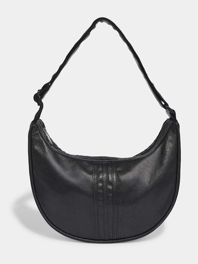 adidas Originals, Adicolor Half Crescent Bag Metallic PU, black, Image 2 of 6