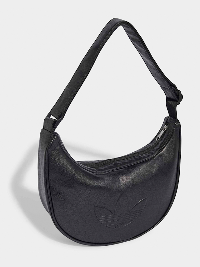 adidas Originals, Adicolor Half Crescent Bag Metallic PU, black, Image 3 of 6