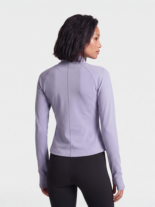 New Balance, Harmony Fitted Full Zip, purple, Image 2 of 4