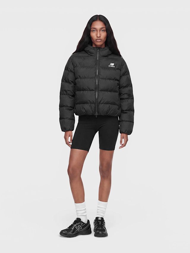 New Balance, Boston Puffer Jacket, black, Image 4 of 4