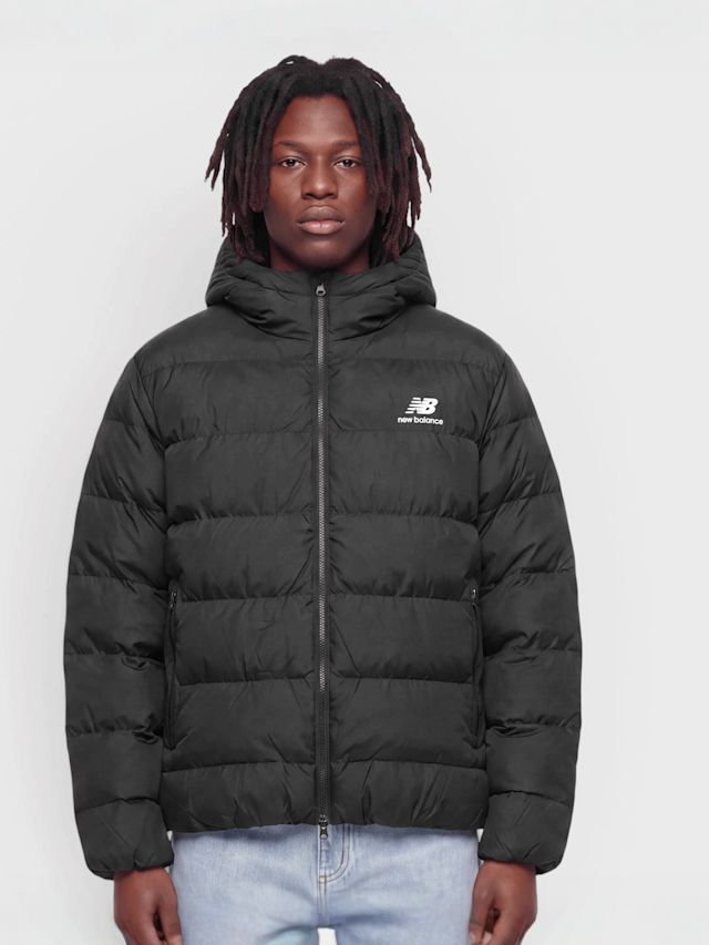 New Balance, Boston Puffer Jacket, black, Image 1 of 4