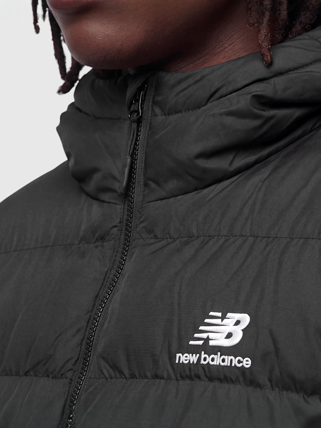 New Balance, Boston Puffer Jacket, black, Image 3 of 4