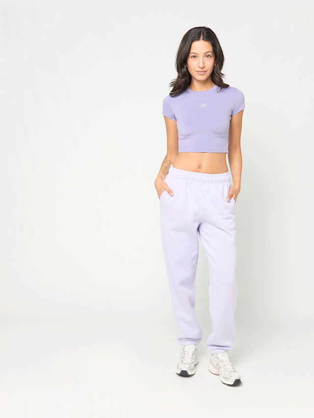 New Balance, Harmony Fitted T-Shirt, purple, Image 4 of 5