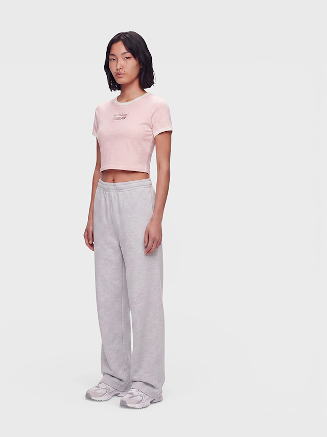 New Balance, Trackside Ringer T-Shirt, Pink, Image 4 of 4