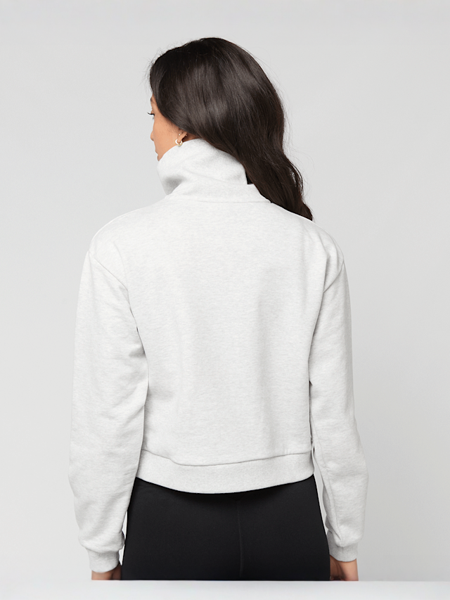 New Balance, Athletics Premium Logo Oversized Half Zip, grey, Image 2 of 4