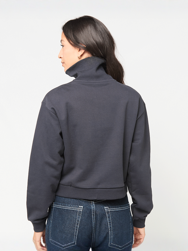 New Balance, Athletics Premium Logo Oversized Half Zip, blue, Image 2 of 4