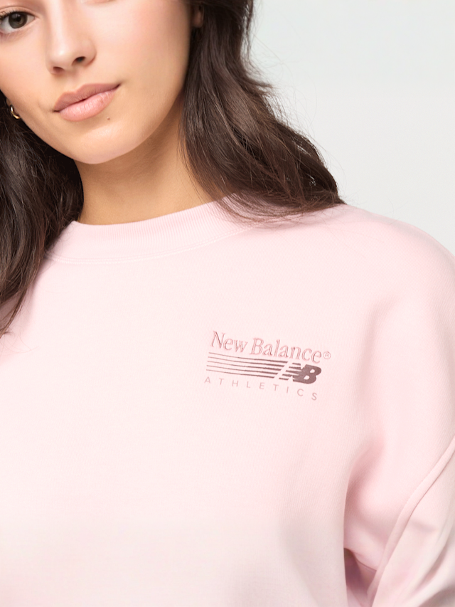 New Balance, Trackside Fleece Crew, light pink, Image 3 of 4
