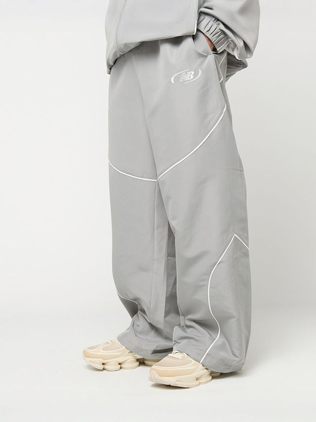 New Balance, Woven Trackside Pant, grey, Image 1 of 5