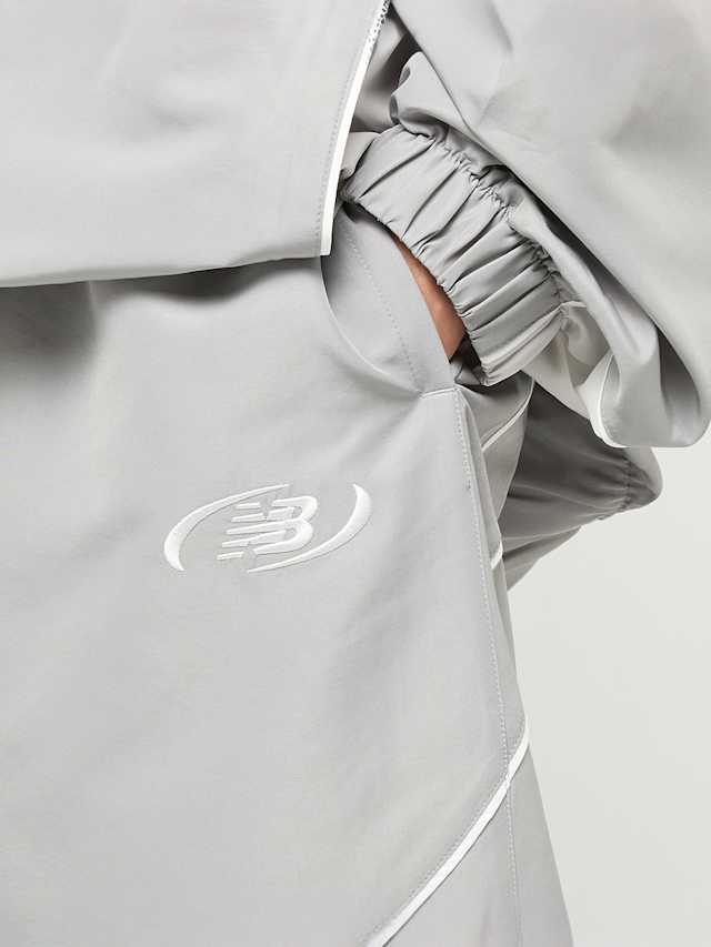 New Balance, Woven Trackside Pant, grey, Image 3 of 5