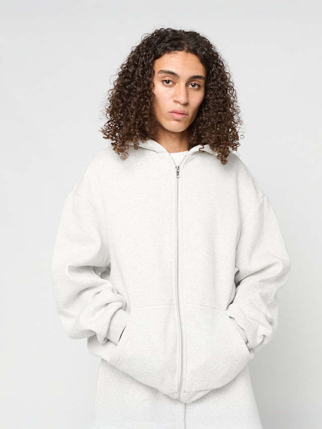 Urban Classics, Fluffy Zip Hoody, grey, Image 1 of 4