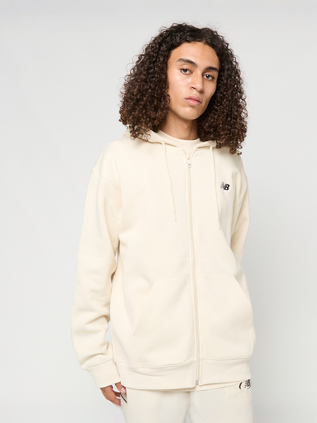 New Balance, Sport Essential Logo Fleece Fullzip, beige, Image 1 of 4