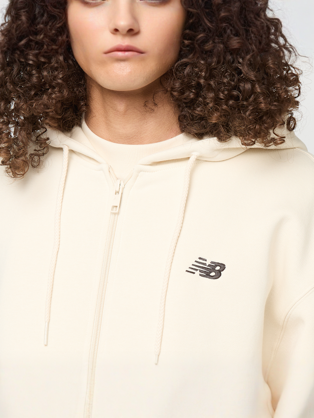 New Balance, Sport Essential Logo Fleece Fullzip, beige, Image 3 of 4