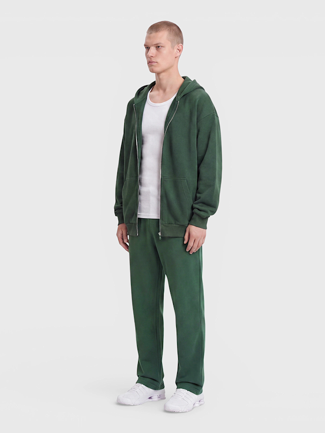 Urban Classics, Fluffy Zip Hoody, green, Image 4 of 4