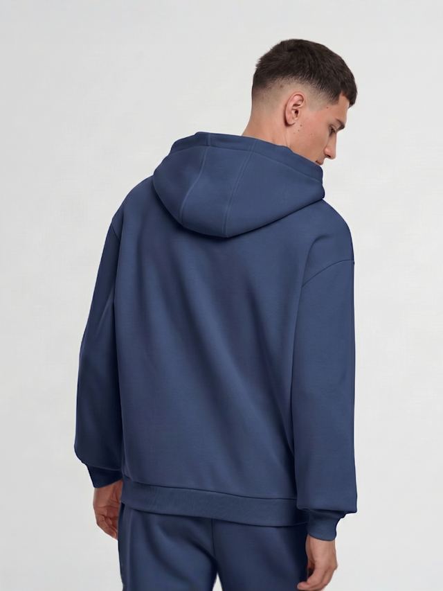 Urban Classics, Fluffy Zip Hoody, blue, Image 2 of 3