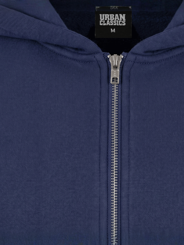 Urban Classics, Fluffy Zip Hoody, blue, Image 3 of 3