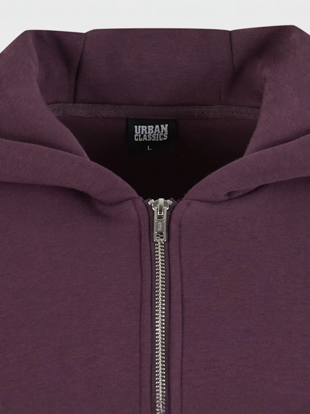 Urban Classics, Fluffy Zip Hoody, purple, Image 3 of 4