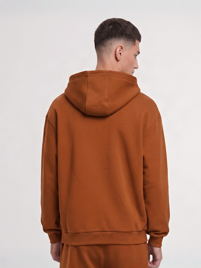 Urban Classics, Fluffy Zip Hoody, orange, Image 2 of 3