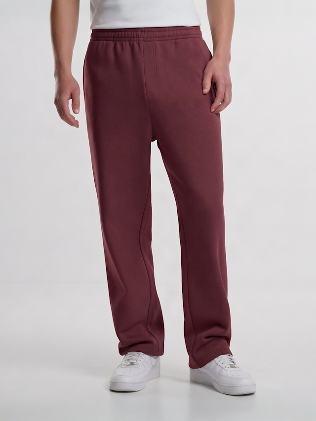 Urban Classics, Fluffy Trackpants, red, Image 1 of 3