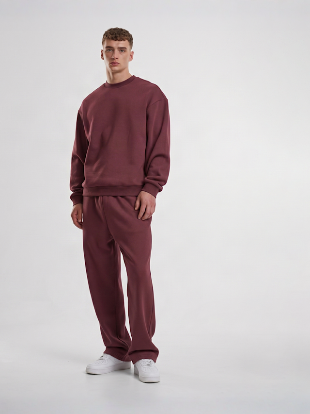Urban Classics, Fluffy Trackpants, red, Image 3 of 3