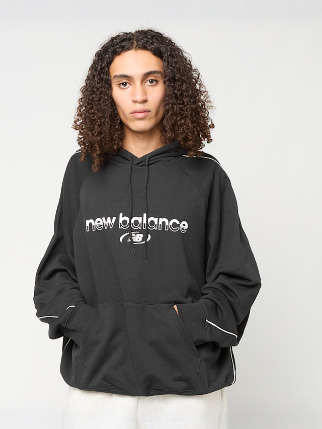 New Balance, Trackside French Terry Hoodie, black, Image 1 of 6