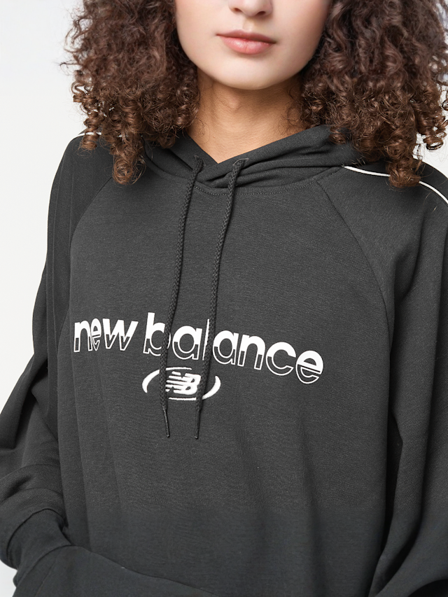 New Balance, Trackside French Terry Hoodie, black, Image 3 of 6