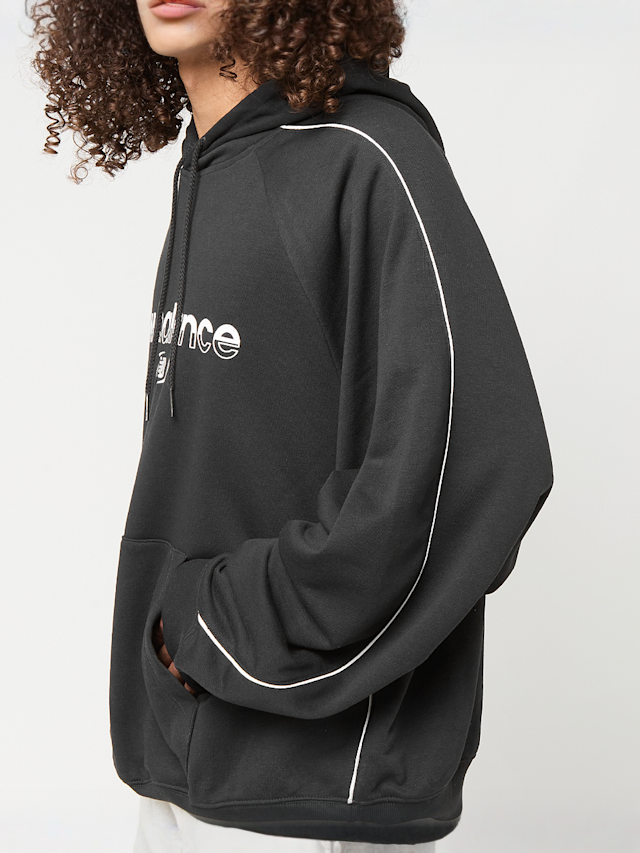 New Balance, Trackside French Terry Hoodie, black, Image 5 of 6