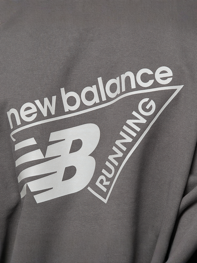 New Balance, Classic Tri-Logo French Terry Crew, grey, Image 4 of 7
