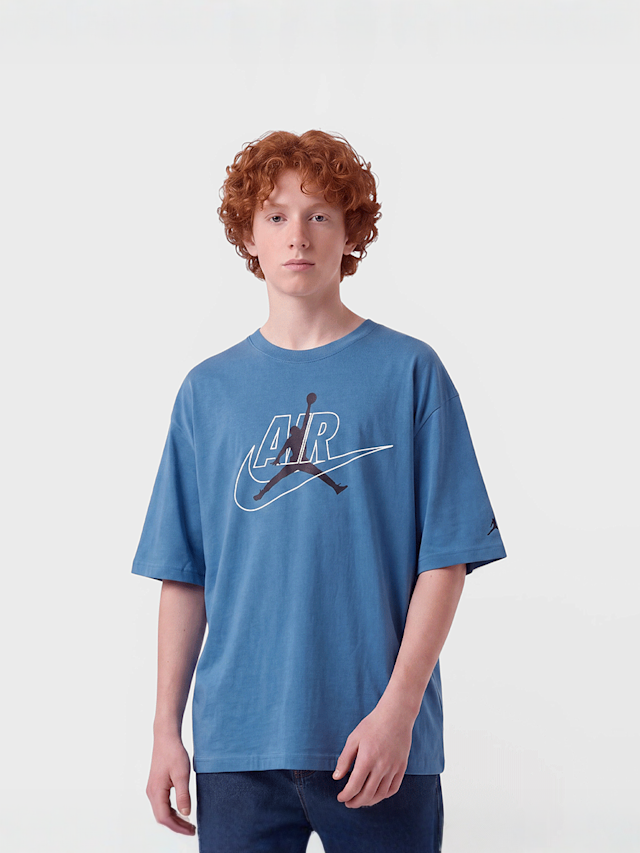 Jordan, Air Swoosh Jumpman Shortsleeve Tee, blue, Image 1 of 4