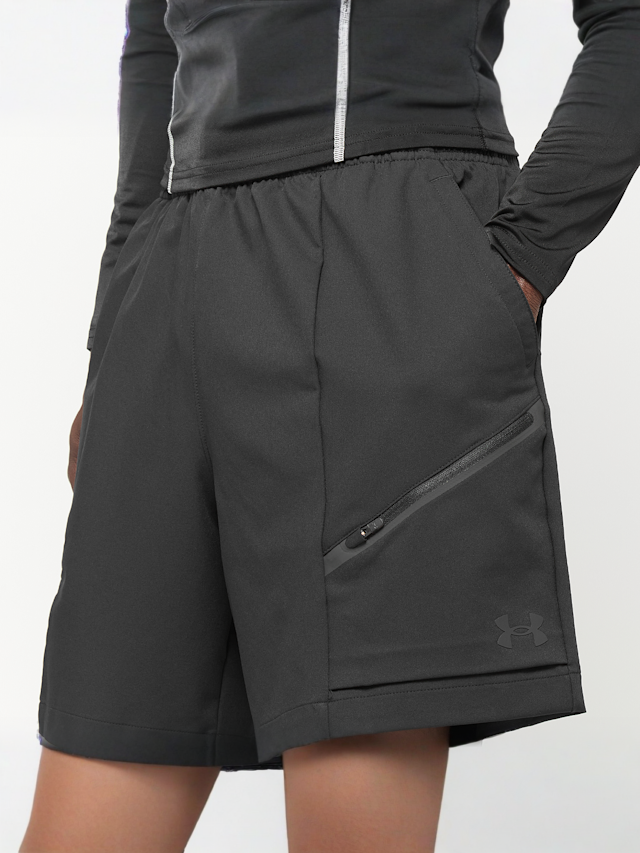 Under Armour, Unstoppable Woven Shorts, black, Image 3 of 5