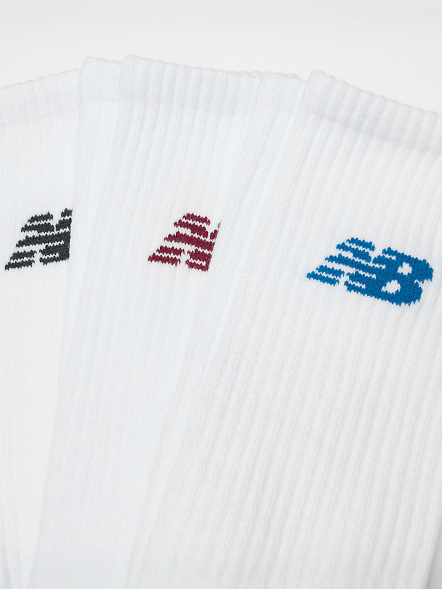 New Balance, 3 PACK - Everyday Seasonal Crew, white, Image 2 of 2
