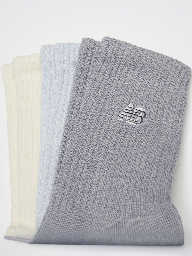 New Balance, 3 PACK - Grey Patch Logo Seasonal Midcalf, multi-colour, Image 2 of 2