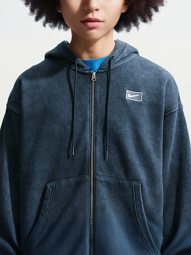 Nike  , Sportswear Graphics Fullzip Hoodie, blue, Image 3 of 4