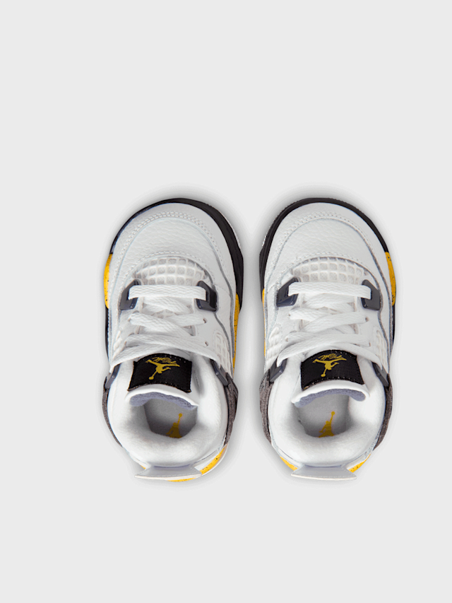 Jordan, Air Jordan 4 Retro "Tour Yellow" Toddler, white, Image 6 of 7