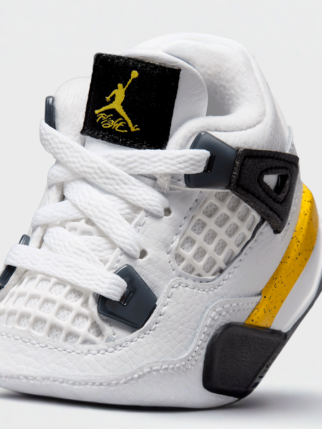 Jordan, Air Jordan 4 Retro "Tour Yellow" Toddler, white, Image 7 of 7