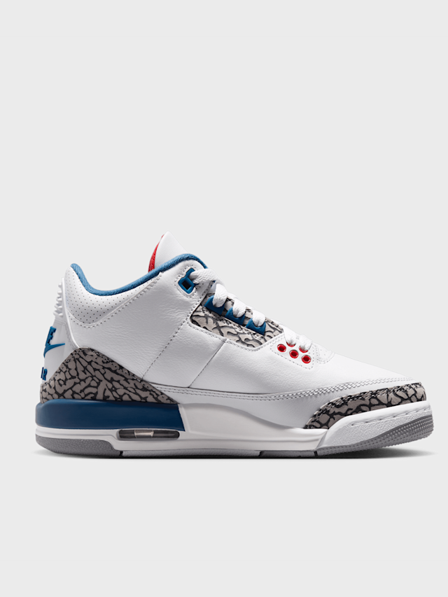 Jordan, Air Jordan 3 Retro (GS) “True Blue”, white, Image 2 of 8