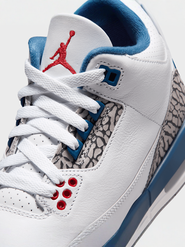 Jordan, Air Jordan 3 Retro (GS) “True Blue”, white, Image 7 of 8