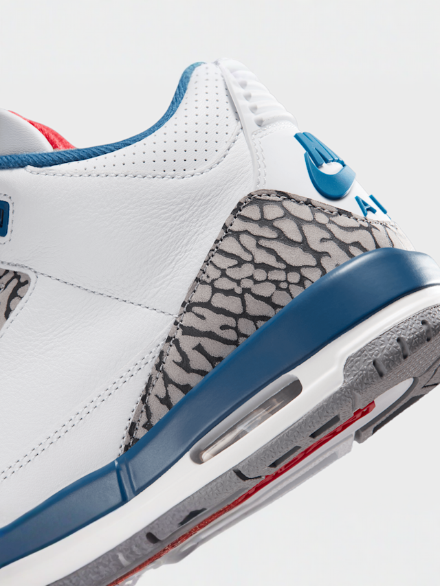 Jordan, Air Jordan 3 Retro (GS) “True Blue”, white, Image 8 of 8