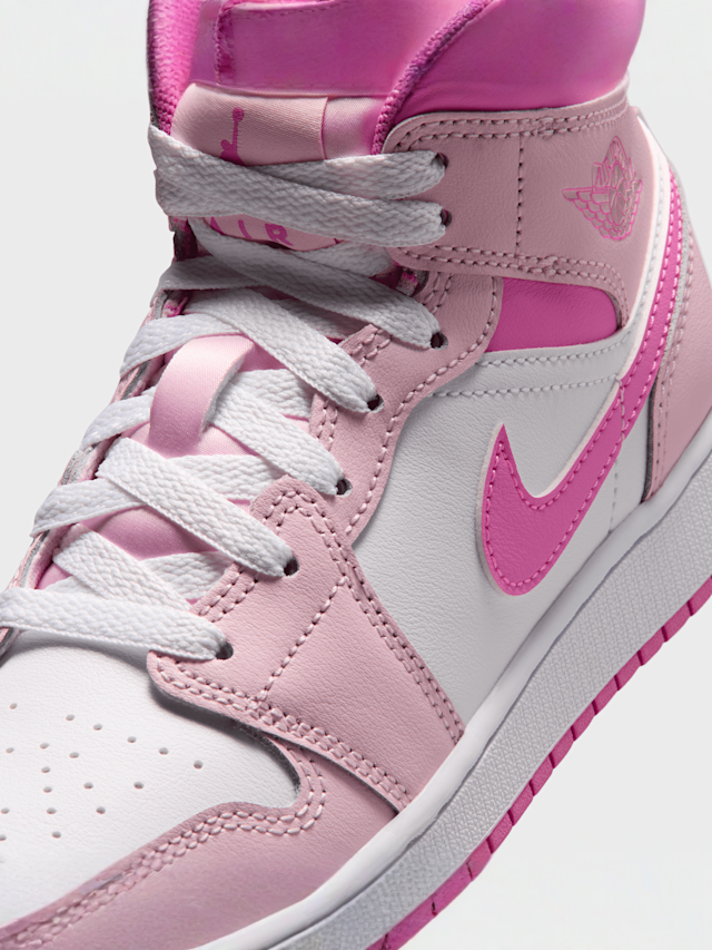 Jordan, Jordan 1 Mid (GS), Pink, Image 7 of 8