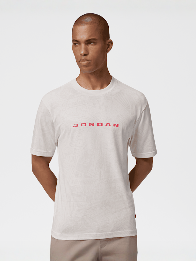 Jordan, Brooklyn Graphic Shortsleeve Crew, beige, Image 1 of 5