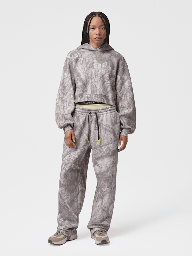 Jordan, Brooklyn Fleece Crop Realtree Pullover, grey, Image 8 of 8