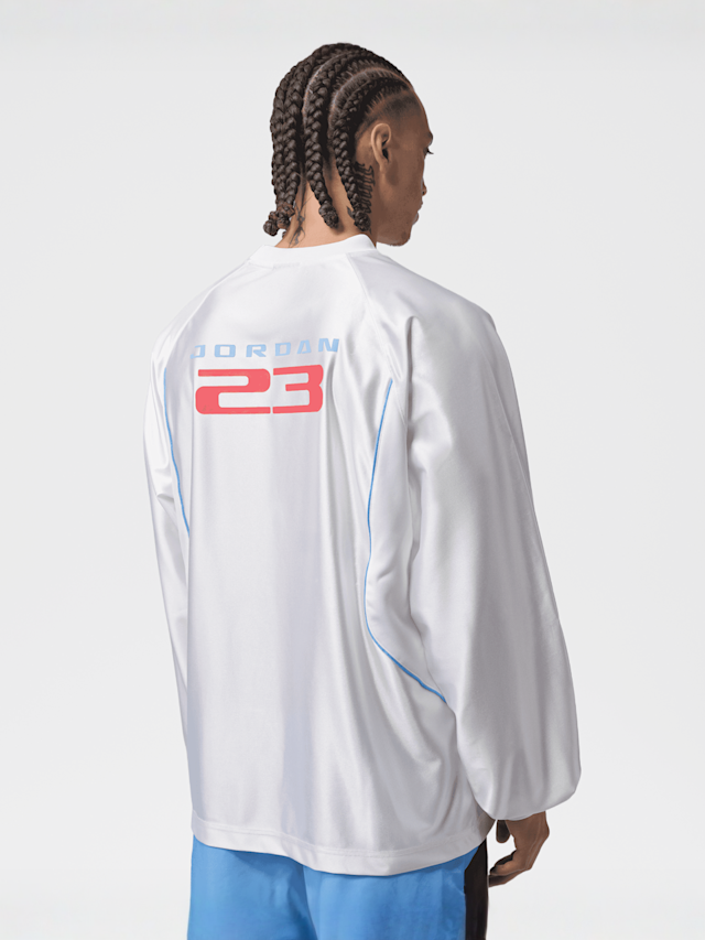 Jordan, Brooklyn Long-Sleeve Goalie Top, white, Image 2 of 6