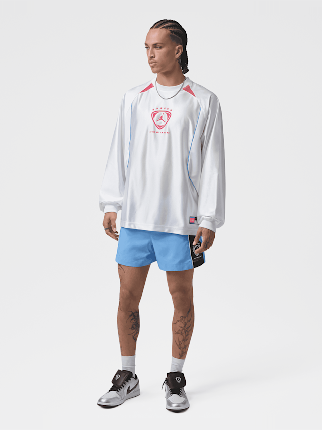 Jordan, Brooklyn Long-Sleeve Goalie Top, white, Image 6 of 6