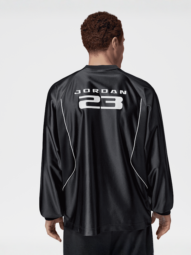 Jordan, Brooklyn Long-Sleeve Goalie Top, black, Image 2 of 6