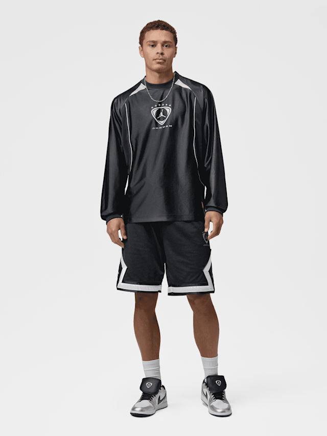 Jordan, Brooklyn Long-Sleeve Goalie Top, black, Image 6 of 6