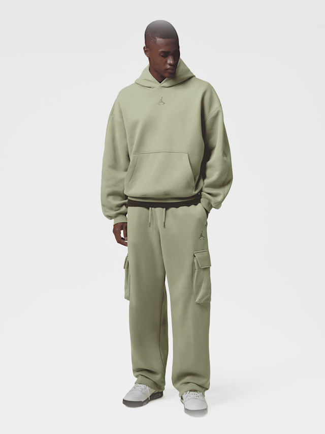Jordan, Brooklyn Oversized Fleece Cargo Pants, green, Image 7 of 7
